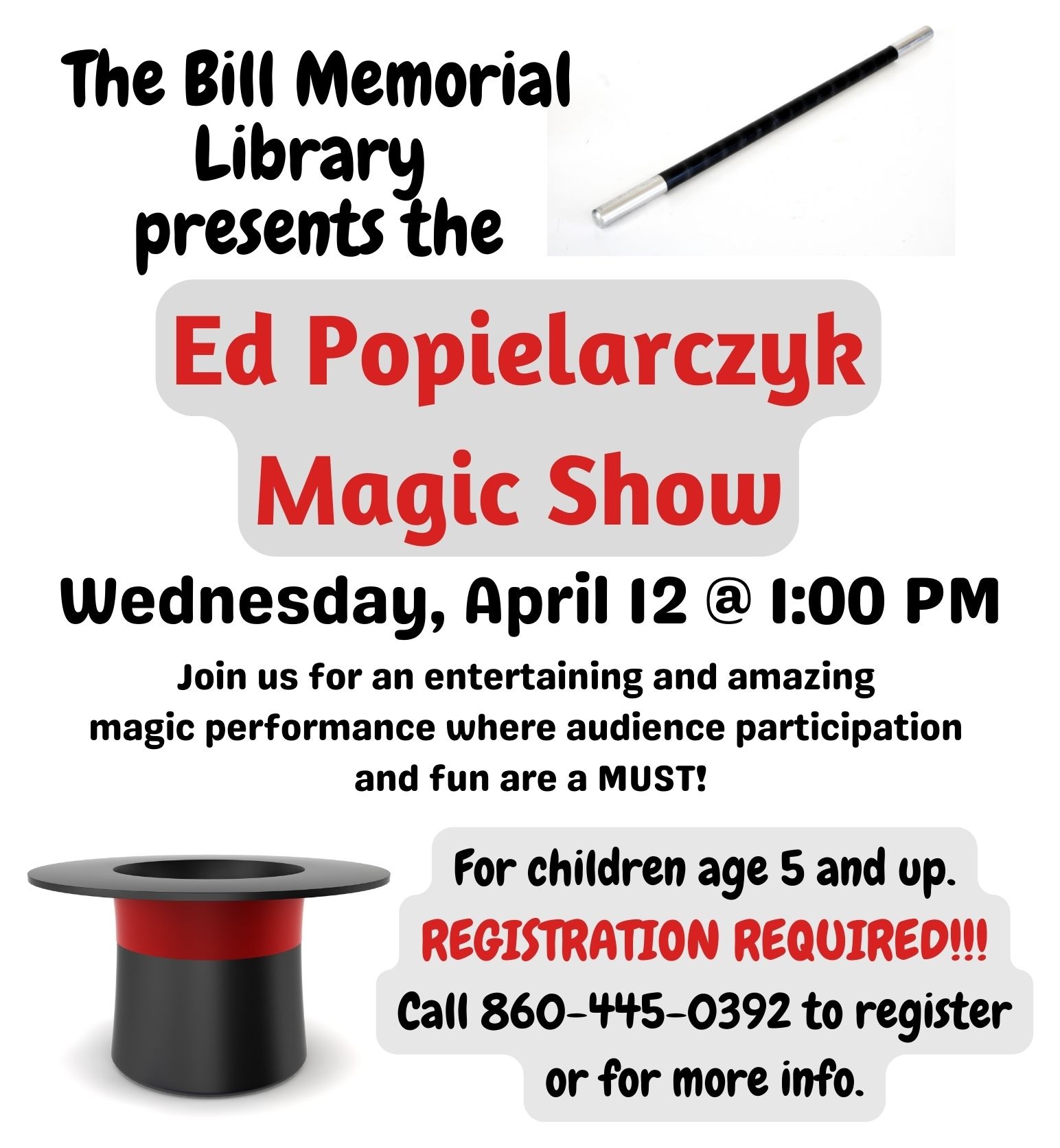 2023 April Magic Show - BILL MEMORIAL LIBRARY