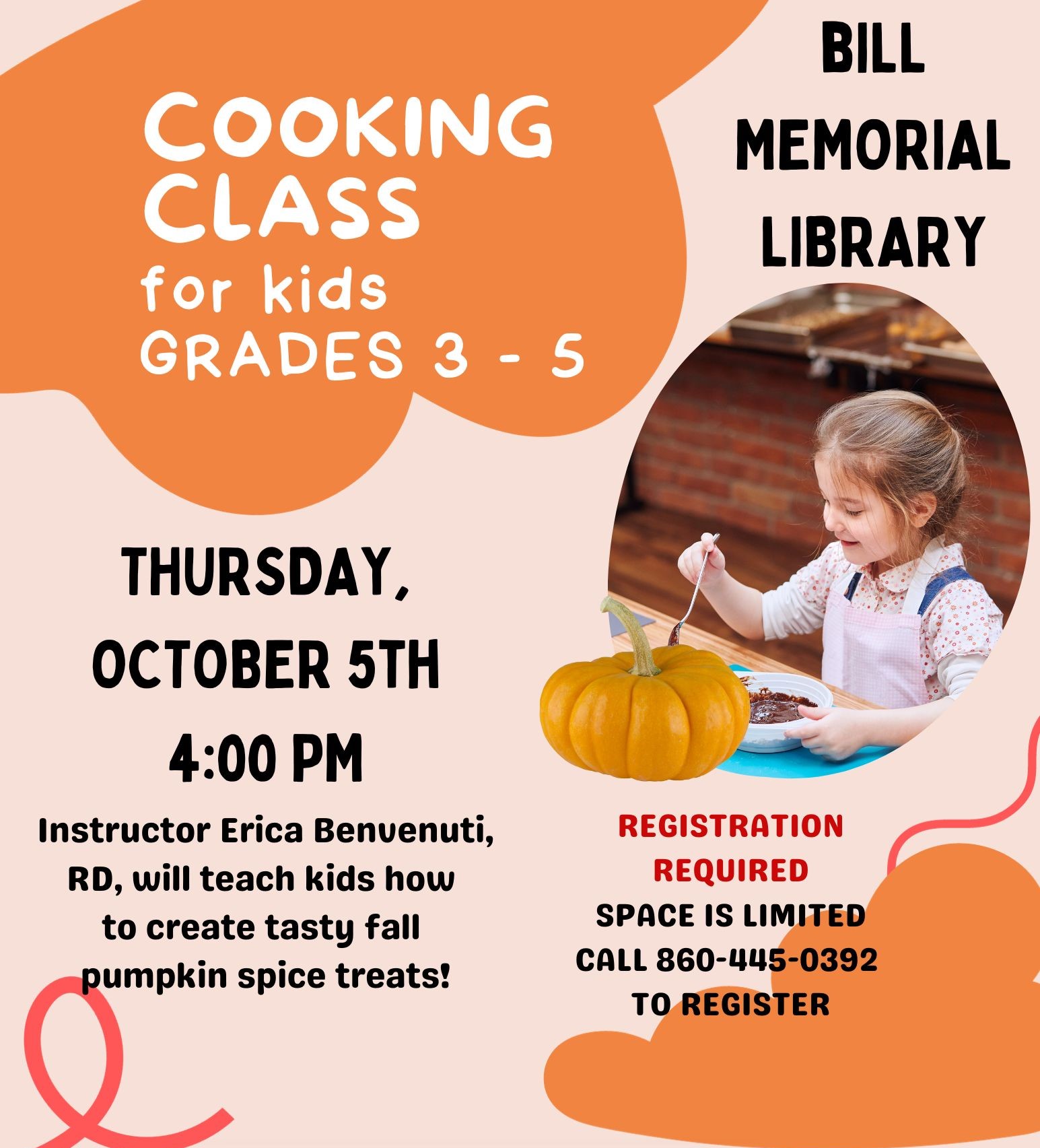 2024 November Kids’ Cooking Class (Grades 35) BILL MEMORIAL LIBRARY